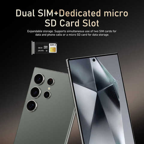 Samsung Galaxy S24 Ultra 7.3inch Экран Android 16+1T Смартфон 4G