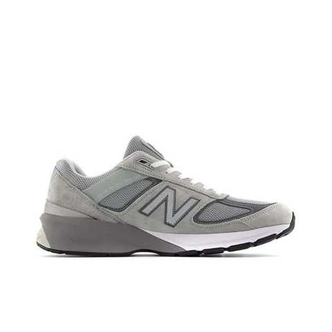 Original New Balance NB 990 V5/992 Classic Retro Mesh Leather Men's Shoes M990GL5 Grey And Sier