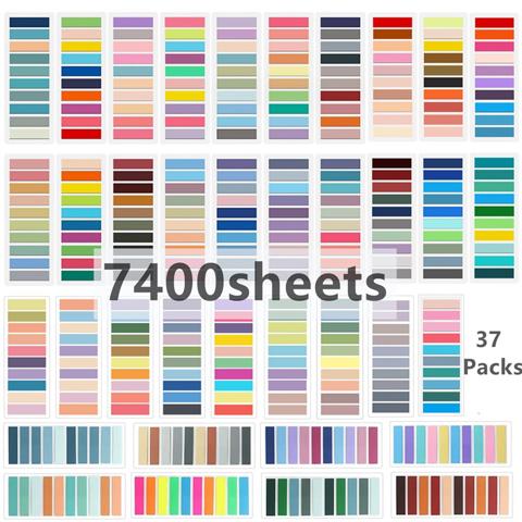 7400 Листов Прозрачных стикеров для заметок, Самоклеящаяся Закладка для заметок, Книга для чтения, Прозрачная вкладка, Простая в Использовании