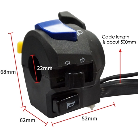 Переключатель на руле мотоцикла в сборе для Suzuki 125 EN125 HJ150 Переключатель фар Переключатель сигнала поворота