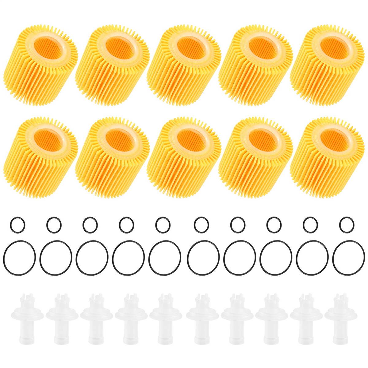 

10 шт. Масляные фильтры двигателя автомобиля для Toyota C-HR 2018 2019 2.0L Pontiac Vibe 2009-2010 Corolla Prius 1.8L Фильтры 04152YZZA6