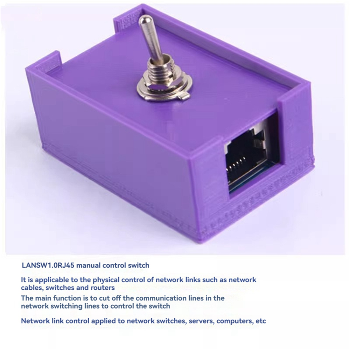 

Сетевой RJ45 LAN CAT5/CAT6 Переключатель управления витой парой Тумблер Сетевой кабельный переключатель