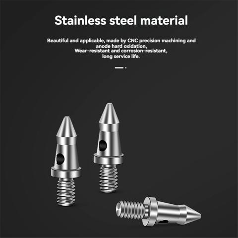 3шт Универсальный Набор шипов для ножек штатива с резьбой 1/4 дюйма Ножки-моноподы для штатива из нержавеющей стали, запасные части для ножек