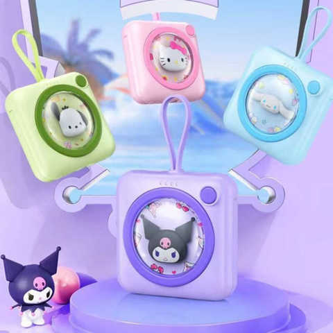 Новый Портативный Зарядник Sanrio Cartoon 3C С Встроенным Кабелем 10000 Мач Большой Емкости Одобренный Для Авиаперелетов