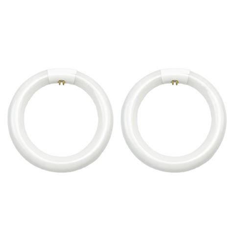 2шт Круглая люминесцентная лампа FC8T9/CW, 8-дюймовая круглая лампа T9 мощностью 22 Вт, замена круглых ламп накаливания для круглого потолочного светильника