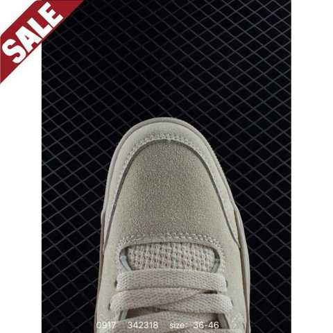 Air Jordan 4 Retro Flight Court Low топ бежевый AJ4 Джордан 4-е поколение AJ4 Qiao 4 low bang белый Известный Обувь кроссовки
