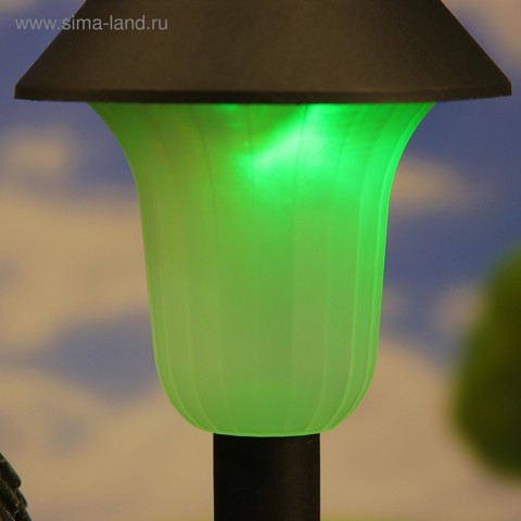 Садовая фигура - фонарь из полистоуна 'Зайцы у фонаря', 28x18x34 см