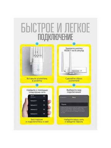 Усилитель Интернет Сигнала M-53A-6_white