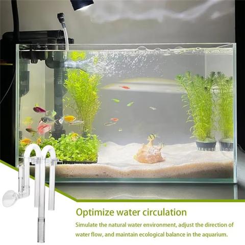 Комплект впускных и выпускных отверстий для аквариума Комплект впускных и выпускных трубок для аквариума Сетчатое устройство для аквариума с рыбками Замена внешней фильтрации