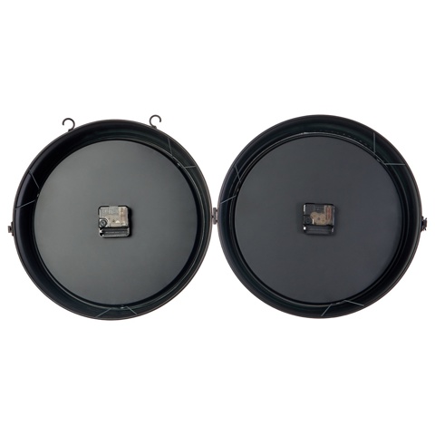 Часы настенные интерьерные 'Вокзальные', кварцевые, двусторонние, на подвесе, 55x50 см, от батареек 2xАА