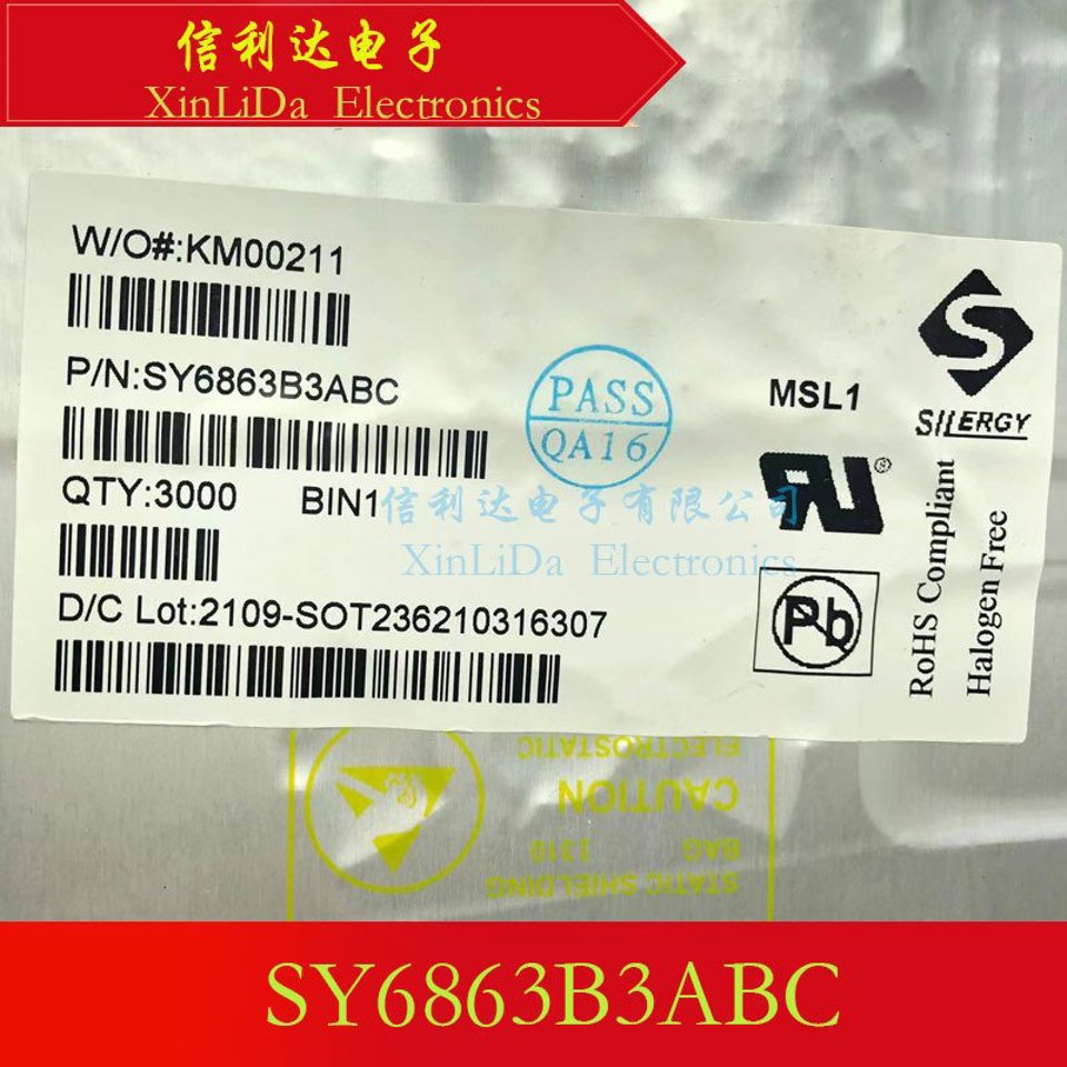 Lot De 5 Composants Électroniques SY6863B3ABC SOT-23-6 - Neufs Sous Emballage