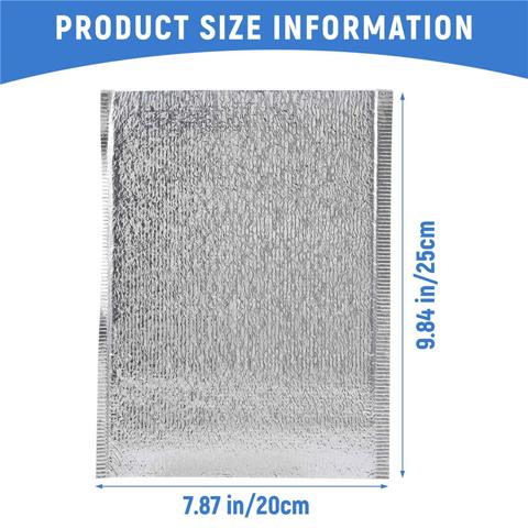 50шт Сумка-холодильник для ланча, Изоляционная Складная сумка для пикника, Портативный пакет со льдом, Термосумка для еды, доставка еды, переноска напитков, изолированная сумка