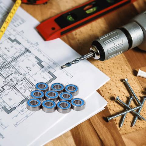 Подшипники MR115 5x11x4 мм серебристого цвета 10 шт