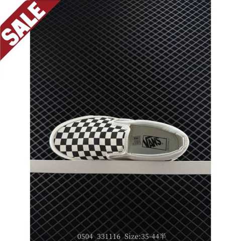Мода Обувь кроссовки Vans Slip Og Classic Lx: Высококачественные, боковой шахматный узор, одноногие повседневные кеды, новые
