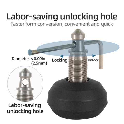 Регулируемая подставка для ножек с шипами на 3/8 винтовых ножек Подставка для ножек с шипами на 3/8 фута для фотосъемки со штативом-моноподом