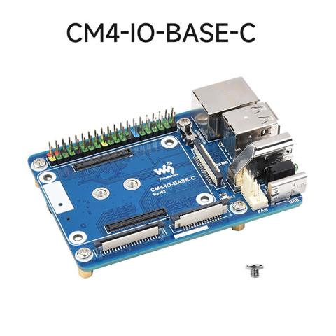 Плата расширения Waveshare CM4-IO-BASE-C для базовой платы расширения Raspberry Pi CM4 расширенной версии RJ45 + M.2 M КЛЮЧ