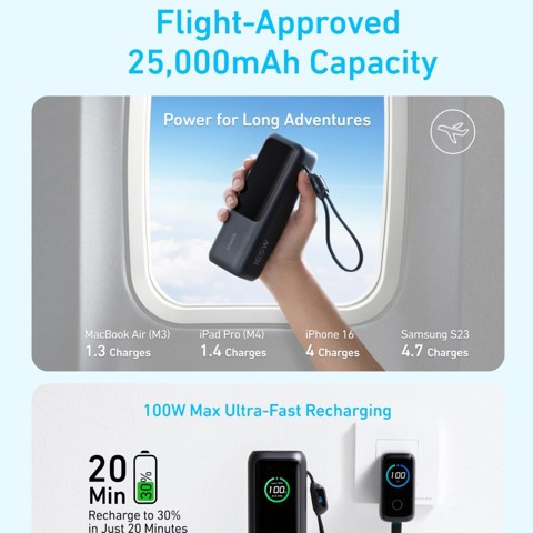 Anker power bank 25000 - купить недорого | AliExpress