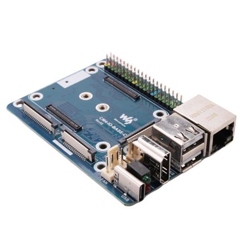 Плата расширения Waveshare CM4-IO-BASE-C для базовой платы расширения Raspberry Pi CM4 расширенной версии RJ45 + M.2 M КЛЮЧ