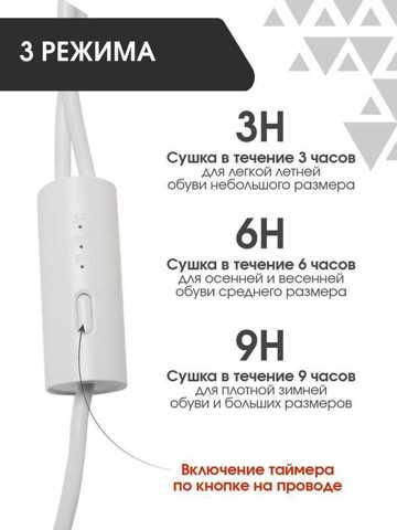 Сушилка Для Обуви Xiaomi С Таймером Zero-Shoes Dryer With Timer (DSHJ-S-1904)