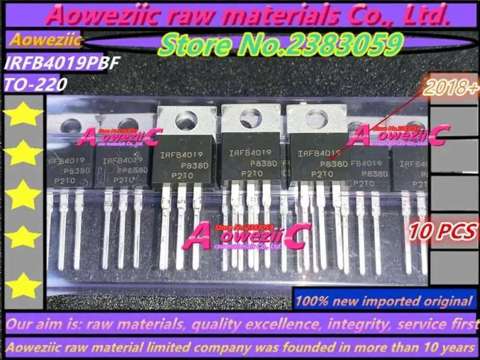 Aoweziic 2018+100% Новый Импортный Оригинальный IRFB4019PBF IRFB4019 TO-220 N-канальный Полевой ТранзисТор С Эффектом IPO 17A