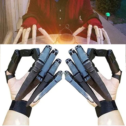 1шт Хэллоуин Шарнирные перчатки для пальцев, гибкие забавные перчатки для костюмированной вечеринки на Хэллоуин, Призрачный коготь, реквизит для Хэллоуина, модель руки - 3