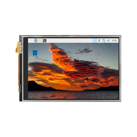 Для Raspberry Pi 5 Комплект с сенсорным экраном 3,5 дюйма, частота обновления 20 кадров в секунду, корпус из АБС-пластика, Теплоотвод с 32G TF-картой для Pi 5