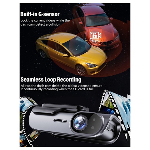 Автомобильная видеорегистратор Двойная передняя камера заднего вида 4K без экрана WiFi Мобильный Интернет Автомобильная камера DVR с картой 32GTF 4K + WIFI + 32G