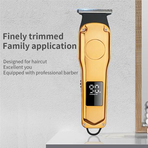 Профессиональная парикмахерская машинка для стрижки волос Перезаряжаемая электрическая машинка для стрижки бороды Триммер Бритва для бритья мужчин Резак
