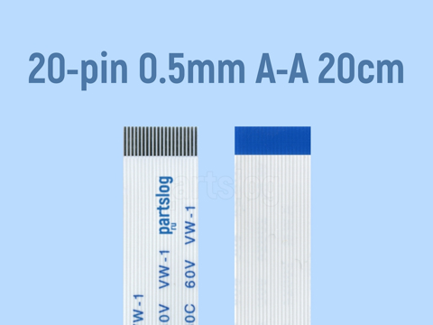 Шлейф платы USB для Dell Inspiron 3520 M5040 N5030 N5040 N5050 FFC 20-pin Шаг 0.5mm Длина 20cm Прямой A-A