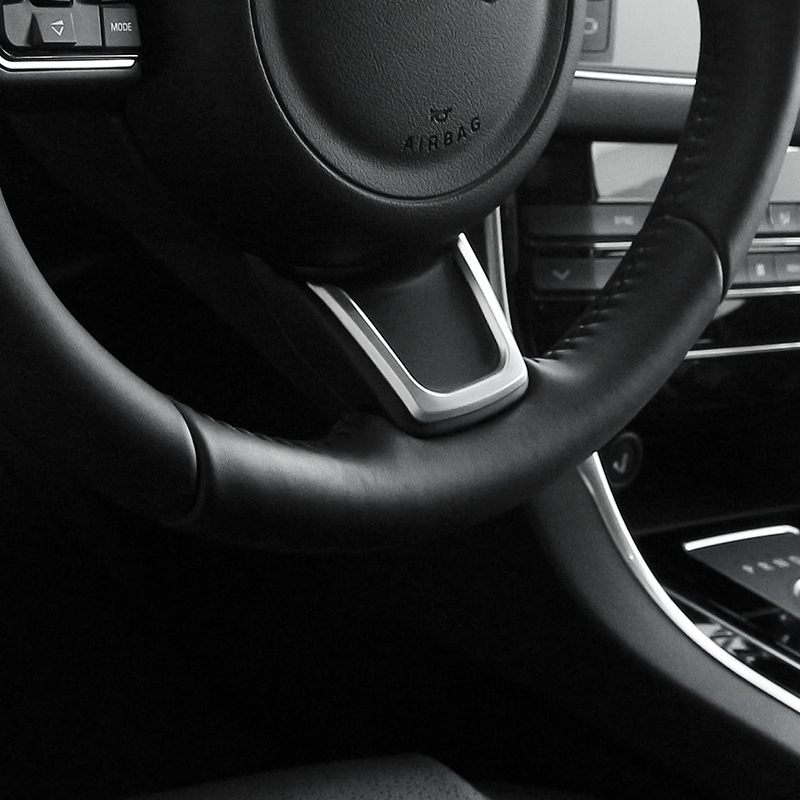

ABS Хромированные автомобильные аксессуары Внутренняя отделка крышки рулевого колеса для Jaguar XE X760 XF X260 F-Pace F-Pace X761 E-PACE