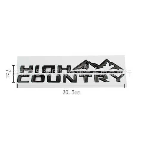 заднюю Наклейка с логотипом дверь на HIGH COUNTRY для Chevrolet Silverado