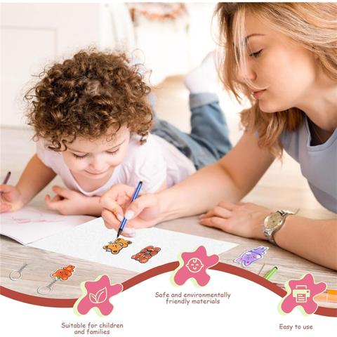 Термоусадочные пластиковые листы для рукоделия 20X14,5 см, 50 шт., Термоусадочные листы, термоусадочная бумага для изготовления детских брелков