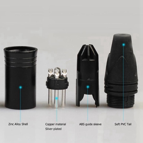 10шт DIY 3-контактный разъем адаптера XLR Авиационный разъем XLR Сварочная головка Разъем микрофонного кабеля