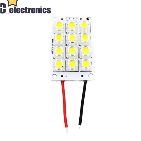 GCSUPERMARKET Piranha LED Panel Light Board – 5V 24 LED Or 12V 42 LED – Energy Saving