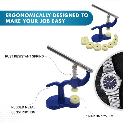 Доводчик задней крышки часов - Аксессуары для ремонта часов - Инструмент для закрывания задней крышки часов - Пресс для наручных часов
