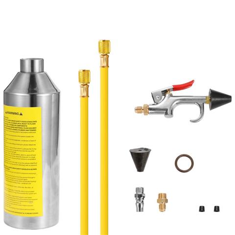 Air Conditioning Flushing Kit, Car Air Conditioning Pipe Cleaning Tool Set, R134A Air Conditioning System Flushing Kit