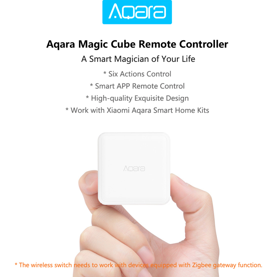 Датчик дистанционного управления Aqara Magic Cube с шестью действиями ...