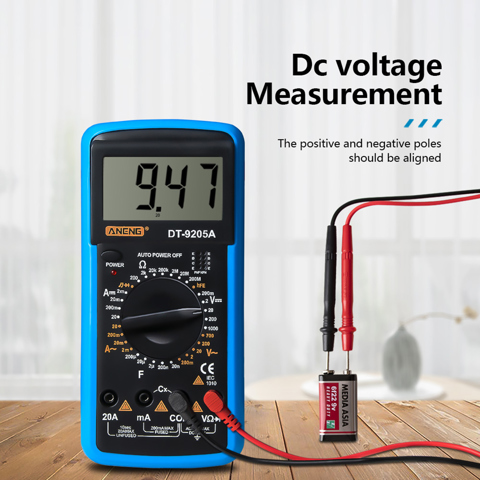 мультиметр цифровой ANENG DT-9205A  с проверкой диодов