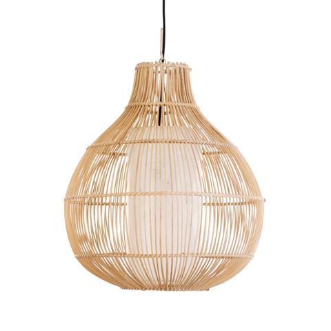 Светильник потолочный из ротанга 'Диан', 1x120 Вт, Е27, 40x40x50 см