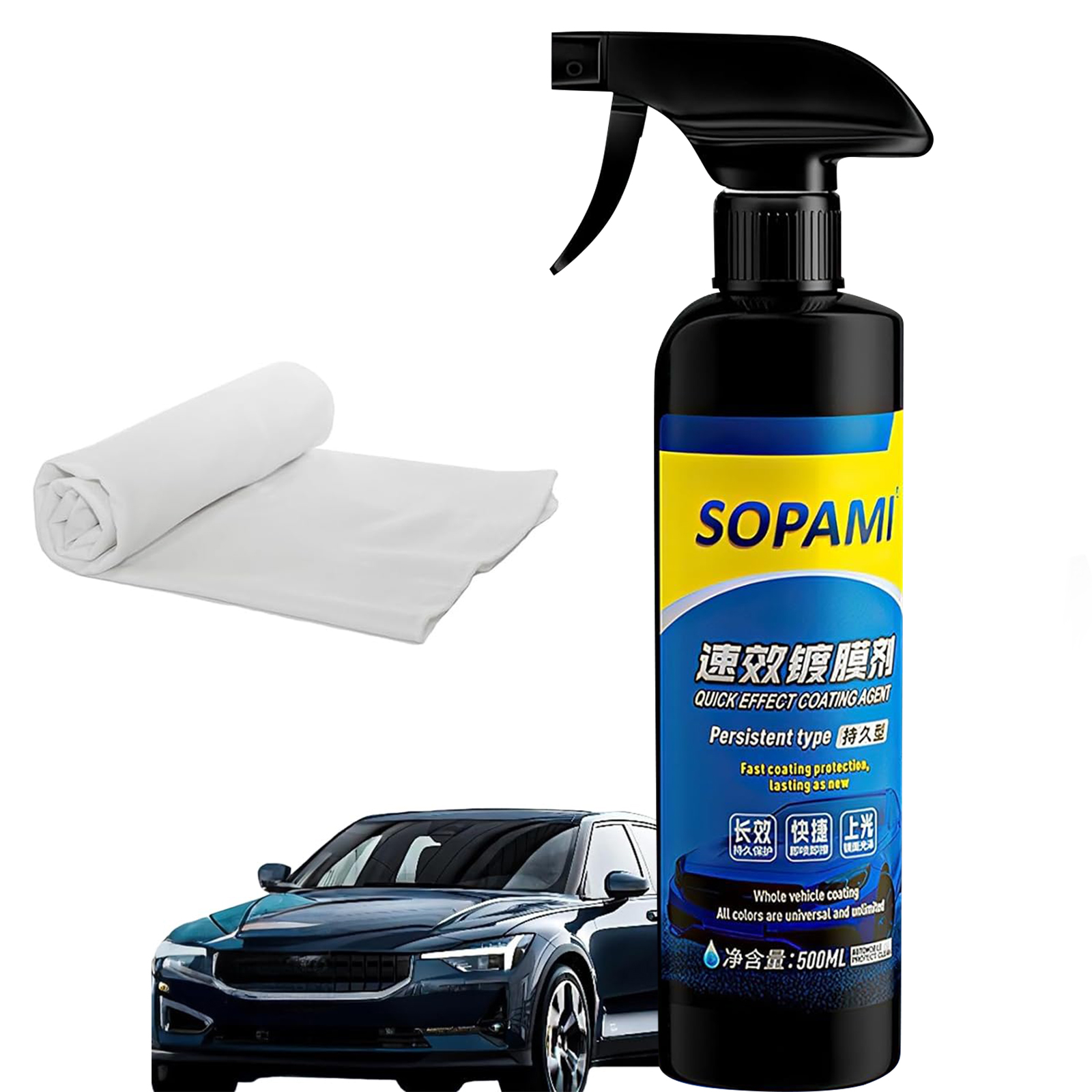 

Спрей для быстрого нанесения покрытий Sopami на автомобили, упаковка 500 мл