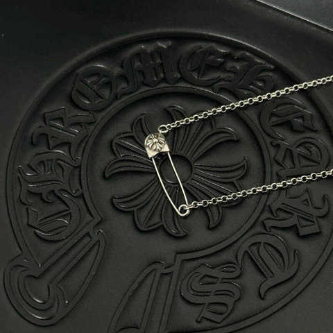 Chrome Hearts Ожерелье Серебряное Кулон Булавка КлассичесКий Стиль Высокое Качество Точная Копия Эксклюзивные Фото