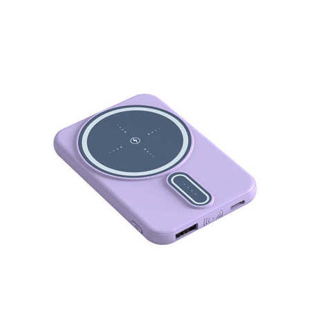 Беспроводной Power Bank Magsafe С Магнитным Креплением Мини Большой Емкости 5000 Мач Портативное Зарядное Устройство