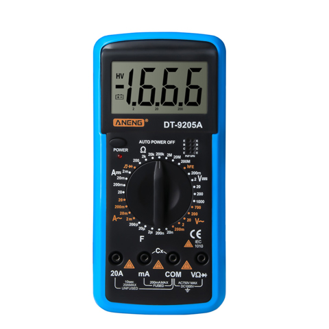 мультиметр цифровой ANENG DT-9205A  с проверкой диодов