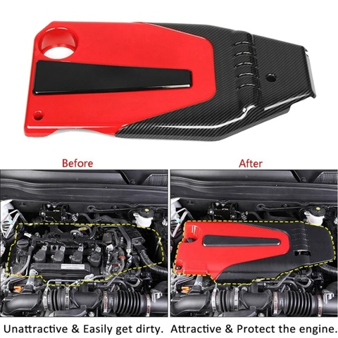 Крышка двигателя автомобиля, Капот, вытяжка из углеродного волокна ABS, подходит для Honda Civic Accord 10Th 2016-2018