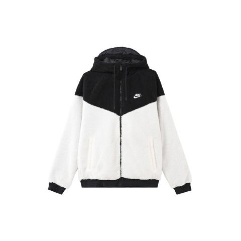 white nike sherpa hoodie