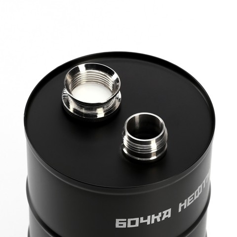 2 шт. Фляжка 'Бочка нефти', нержавеющая сталь, 700 мл, 25 oz