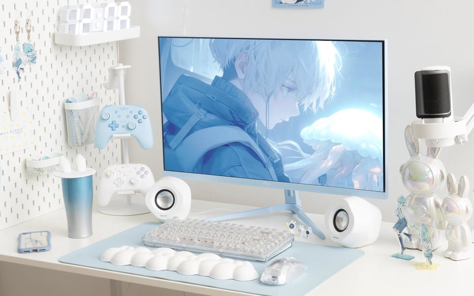 Pixio PX278 WAVE Игровой монитор Pastel Blue 27 дюймов 180 Гц WQHD