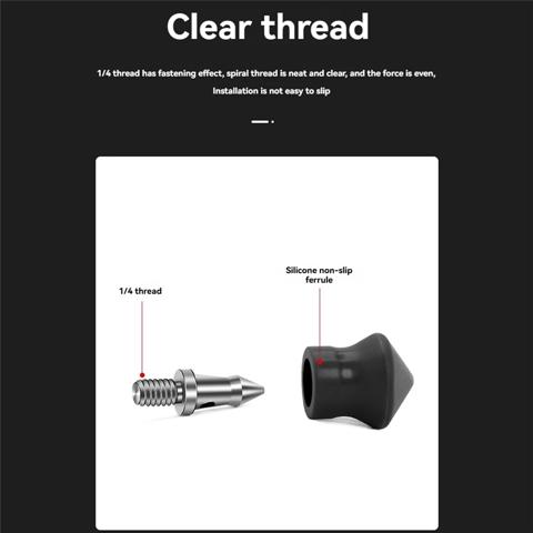 3шт Универсальный Набор шипов для ножек штатива с резьбой 1/4 дюйма Ножки-моноподы для штатива из нержавеющей стали, запасные части для ножек