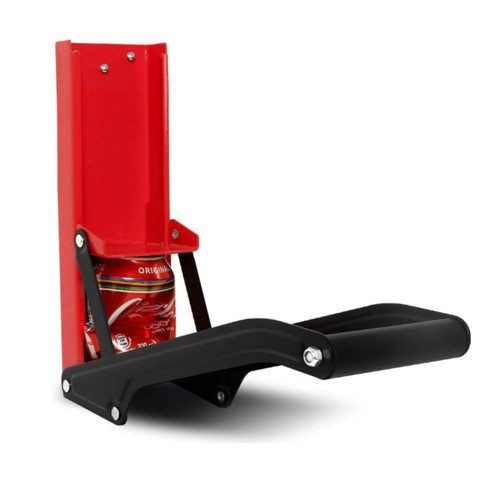 2 шт. Пресс для утилизации алюминиевых банок и пластиковых бутылок, 32.5x8.7x24.7, красный