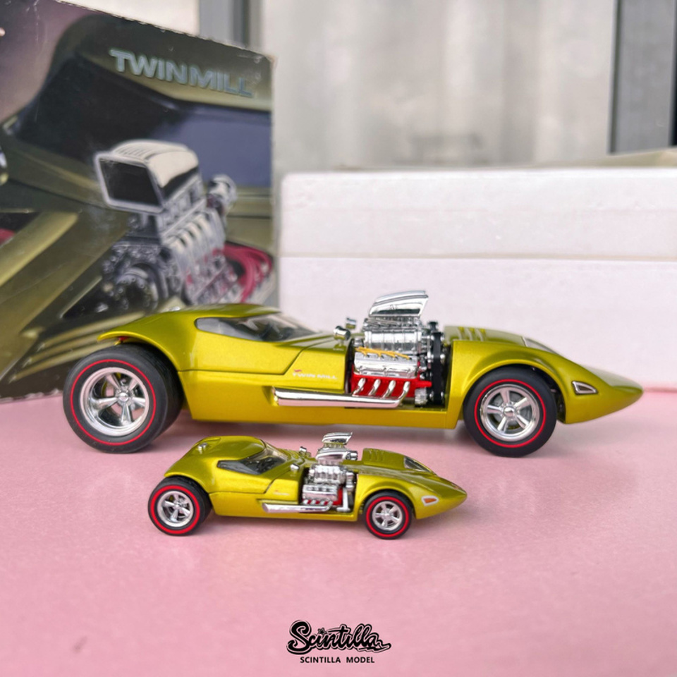 Машинка Mattel Hot Wheels 1/64 & 1/24 #Twin Mills Legends Alloy